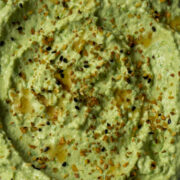edamame dip green with toppings