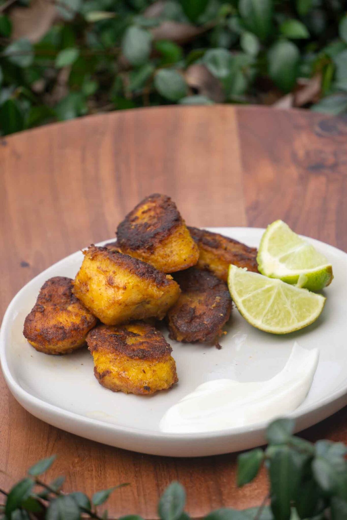fried plantains on ivy