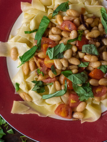 pasta with white beans